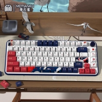 Ancient Style Crane 104+34 / 54 Cherry Profile Keycap Set Cherry MX PBT Dye-subbed for Mechanical Gaming Keyboard